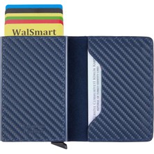 Walsmart Book Carbon Akıllı Mekanizmalı Deri Cüzdan