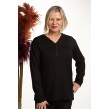 Iklim Bayan V Yaka Anne Bluz