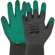 Beybi Pl 17 Felex Polyester Örme Lateks Eldiven Siyah NO:10XL 144 Çift