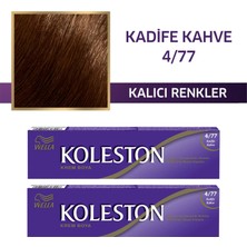 Wella Koleston Sıngle Tüp Boya 4/77 Kadıfe Kahve 2x Paket