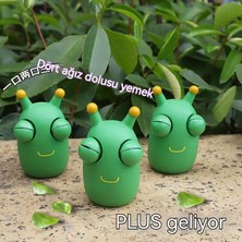 Spacecraft Üç Küçük Yeşil Böcek Dekompresyon ve Sıkma Göz Oyuncak (Yurt Dışından)