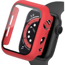 E2M BİNANO APPLE WATCH 41MM SENSE KASA VE EKRAN KORUYUCU KIRMIZI