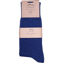 Fonem Erkek Düz Dikişsiz Yünlü Çorap Fo 8000 Lacivert