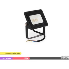 Ack 10W Smd LED Projektör Siyah Kasa 3000K Gün Işığı