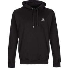 Lumberjack Basic Erkek Siyah Kapüşonlu Sweatshirt