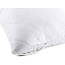 AY Home  2'li Kapitoneli Yastık Koruyucuyastık Kılıfı Femuarlı 100% Pamuklu Terletmez 50 x 70 M Ebatında Beyaz