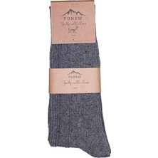 Fonem Erkek Kabartma Pirinç Desenli Çorap Fo 8017 Gri