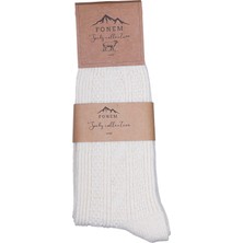 Fonem Erkek Kabartma Pirinç Desenli Çorap Fo 8017 Ekru