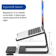 Newolexx Tüm Modellere Uyumlu Laptop Standı Notebook Soğutucu Yükseltici Sehpa-Metal-(10,18.4inç)