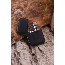 Atölye Çınar El Yapımı Hakiki Deri Kılıflı Zippo Çakmak