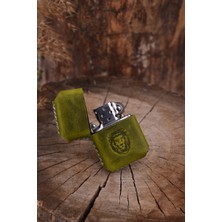 Atölye Çınar El Yapımı Hakiki Deri Kılıflı Zippo Çakmak