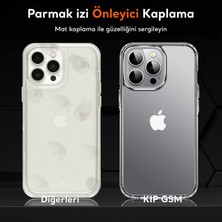 Kip GSM iphone 13 Mini Magsafe Kablosuz Şarj Uyumlu Köşe Korumalı Şeffaf Kılıf + Kamera Koruyucu + Ekran Koruyucu 3'lü Tam Koruma Paket