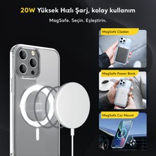 Kip GSM iphone 13 Mini Magsafe Kablosuz Şarj Uyumlu Köşe Korumalı Şeffaf Kılıf + Kamera Koruyucu + Ekran Koruyucu 3'lü Tam Koruma Paket