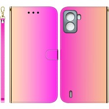 Wansheng Pop 6 İçin Pu Telefon Kılıfı - Pembe (Yurt Dışından)