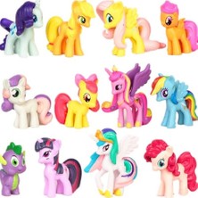 Pony My Little Pony Oyuncak 12'li Set Figür Karakter Oyuncak - Tuka