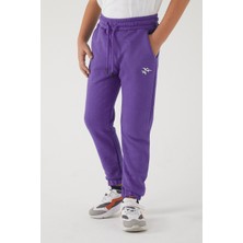 Twenty3 Kız Çocuk 3 Iplik Cepli Beli ve Paçası Lastikli Baskılı Eşofman Altı