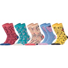 Biggdesign Cats Kadın Soket 5'li Çorap Seti