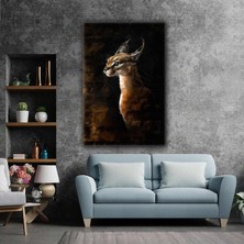 SML Tablo Vaşak Hayvan Asalet Doğa Kanvas Tablo