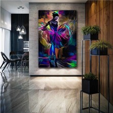 SML Tablo Dans Eden Balerin Modern Soyut Sanat Müzik Kadın Woman Kanvas Tablo