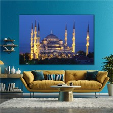 SML Tablo İstanbul Sultan Ahmet Camii Blue Mosque 6 Minareli Kanvas Tablo