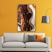 SML Tablo Altın Mermer Efektli Modern Kanvas Tablo