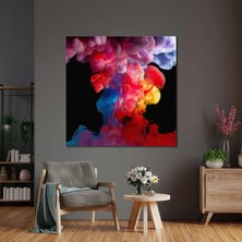 SML Tablo Renkli Duman Rengarenk Dekor Kanvas Tablo
