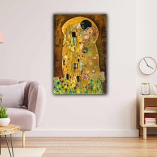 SML Tablo İlk Öpücük Tablosu Gustav Klimt The Kiss Kanvas Tablo