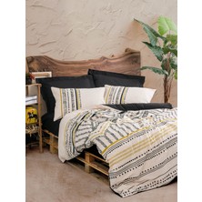 Cotton Box Ethnic Tek Kişilik Nevresim Takımı Elvira Siyah