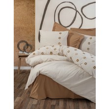 Cotton Box Brode Çift Kişilik Nevresim Takımı Nomi Bej