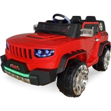 4571 4x2 Çift Kişilik Kumandalı Akülü Araba Kırmızı 12V -Akar Akallı