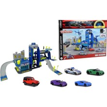 Majorette Creatix Police Playset+5 Vehicles