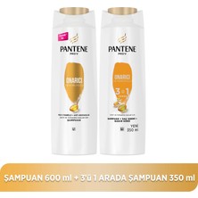 Pantene Pantene pro-V onarıcı Ve Koruyucu 600 Ml Şampuan + 350 Ml 3’Ü 1 Arada Şampuan