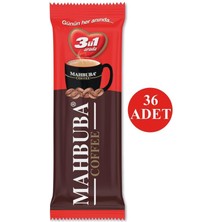 Mahbuba Coffee 3ü1 Arada 36x9gr Mini Küçük Boy İkramlık Otobüs Hazır Kahve Poşet