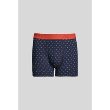 Altınyıldız Classics Erkek Lacivert-saks Mavi 3'lü Pamuklu Esnek Boxer Paketi