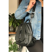 Just Polo Çok Bölmeli Astarlı Ayarlanabilir Askılı Kadın Sırt Çantası 4058-GD