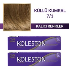 Wella Koleston Krem Boya 7/1 Küllü Kumral 2x Paket Amonyaklı Uzun Süre Kalıcı Etki