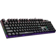 Everest Kb-Mk7 Gri USB Bilek Destekli Mekanik Klavye Q Blue Switch Gaming Oyuncu Klavyesi