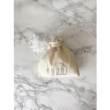 Kyphi Natural Keten Kese Içerisinde Tütsü ve Tütsülük Için Kaya Tuzu (300GR)