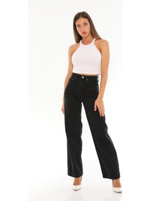 Trn JNS Cep Detaylı Yüksek Bel 90's Wide Leg Jeans 