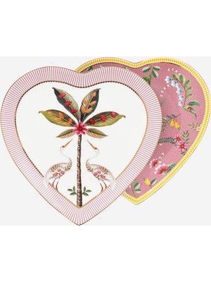 Pip Studio La Majorelle Pembe Porselen Kalpli Tabak Seti 21,5 Cm