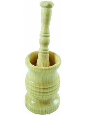 Doğa Ahşap Desenli Havan Büyük Boy 12 cm