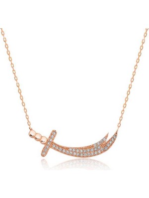 Gumush Gümüş Zülfikar Kılıcı Bayan Kolye