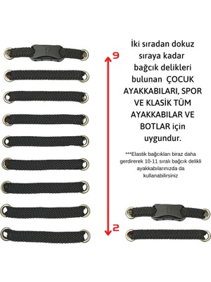 ipekbazaar Takbırak Lastikli Ayakkabı Bağcığı Bağlanmayan Akıllı Pratik Bağcık, Bot, Çocuk, Spor.. Için Uygun