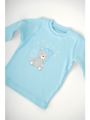 Miniko Kids Erkek Bebek Desenli Pamuk Pijama Takımı