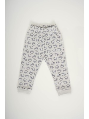 Miniko Kids Erkek Bebek Desenli Pamuk Pijama Takımı