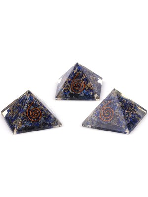 Alibaba Doğaltaş Lapis Lazuli Taşından Orgonit Piramit