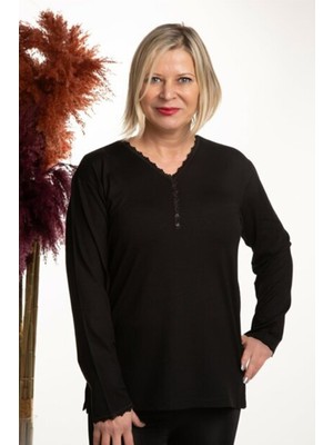 Iklim Bayan V Yaka Anne Bluz