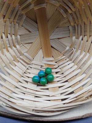 Doğal Taş Delisi 5 Adet Krizokol Doğal Taş Boncuk (8 Mm) (Sertifikalı)