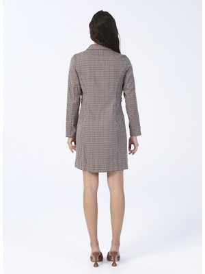 Vero Moda Kahve Kadın Elbise Vmalıcıa L/s Short Dress