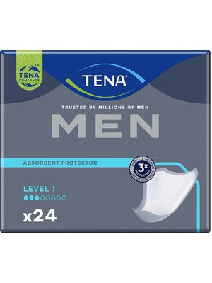 Tena Men Level-1, Erkek Mesane Pedi, 3 Damla, 24'lü Paket
